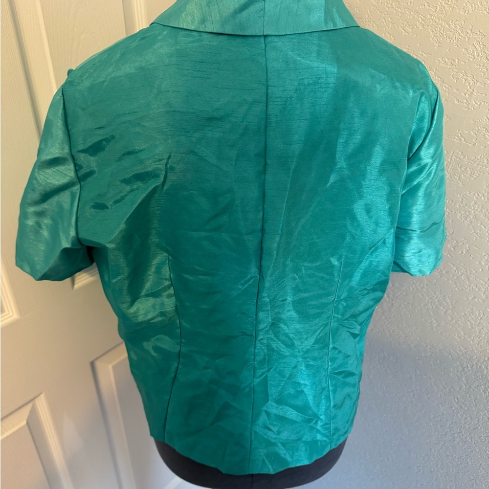 Elegant Teal Button-Down - image 3